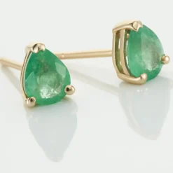 Histoire d'Or Boucles D'oreilles Puces Or Jaune Isador Emeraude or jaune emeraude Clearance