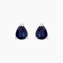 Histoire d'Or Boucles D'oreilles Puces Or Blanc Isador Saphir or blanc saphir Discount