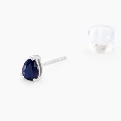 Histoire d'Or Boucles D'oreilles Puces Or Blanc Isador Saphir or blanc saphir Discount