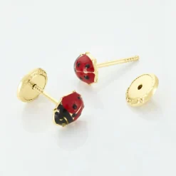 Histoire d'Or Boucles D'oreilles Puces Or Jaune Helidie Email Sale