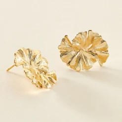 Histoire d'Or Boucles D'oreilles Puces Organic Plaqué Or Jaune Sale