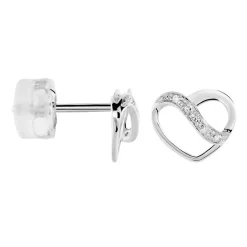 Histoire d'Or Boucles D'oreilles Puces Or Blanc Juliane Diamants or blanc diamant Online