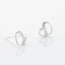 Histoire d'Or Boucles D'oreilles Puces Or Blanc Juliane Diamants or blanc diamant Online