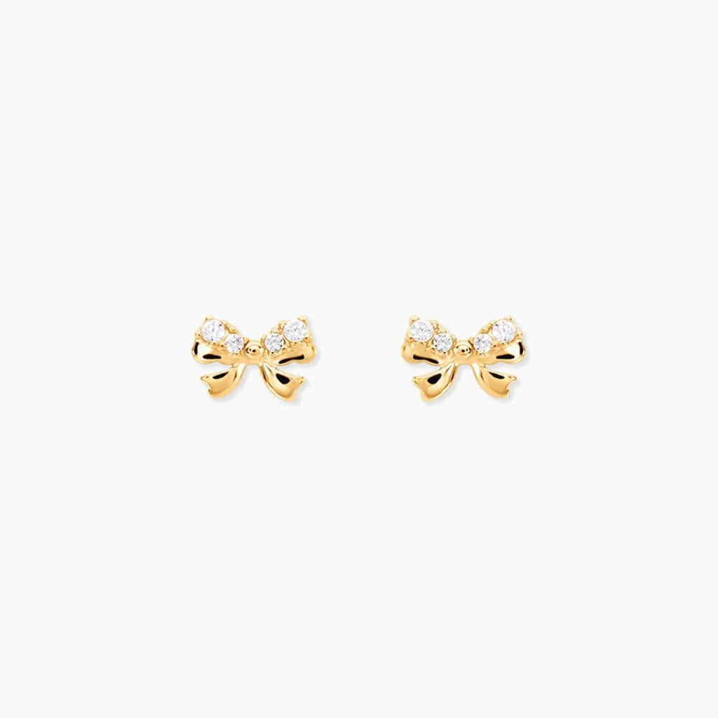 Histoire d'Or Boucles D'oreilles Puces Or Jaune Brunnera Oxydes De Zirconium Online