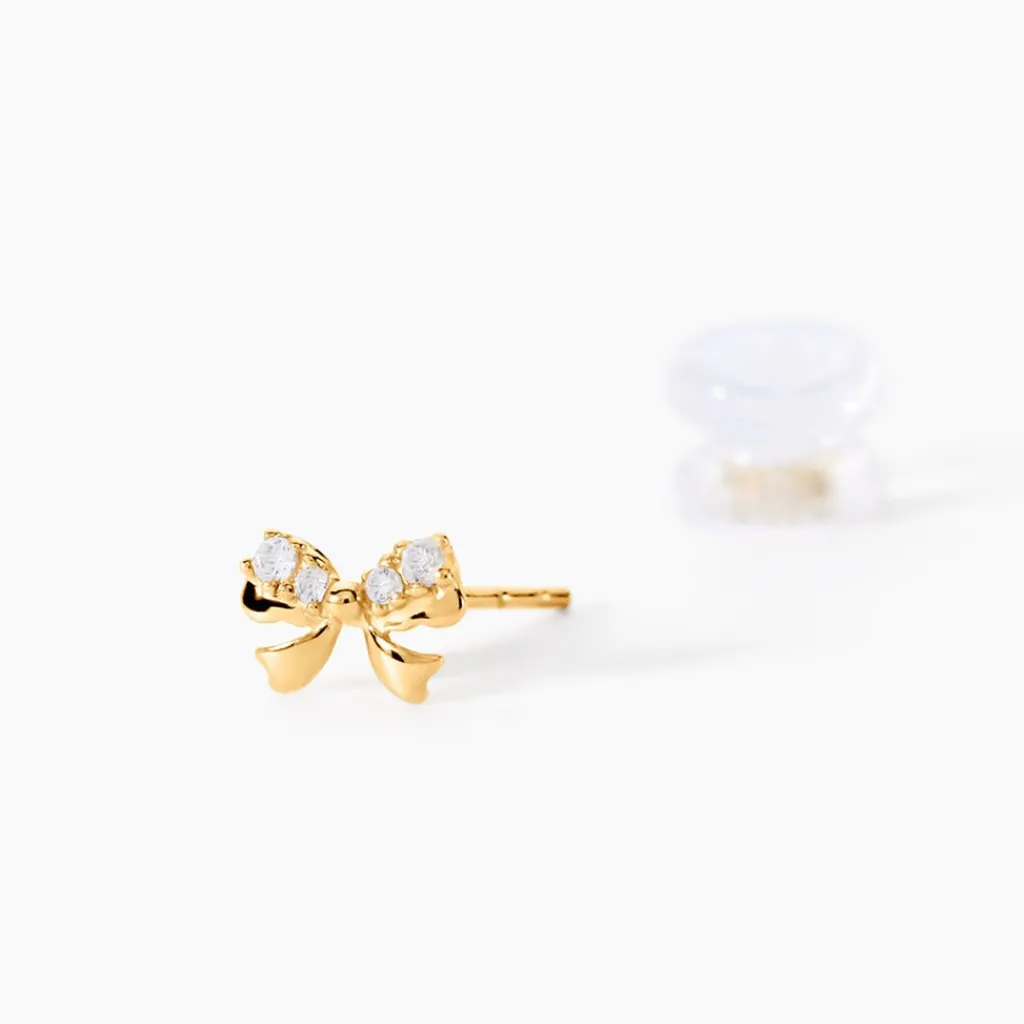 Histoire d'Or Boucles D'oreilles Puces Or Jaune Brunnera Oxydes De Zirconium Online