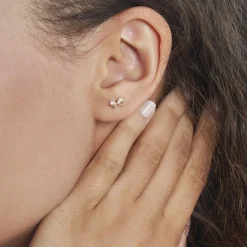 Histoire d'Or Boucles D'oreilles Puces Or Jaune Brunnera Oxydes De Zirconium Online