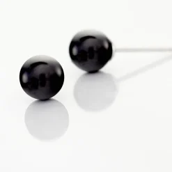 Histoire d'Or Boucles D'oreilles Puces Orbe Argent Blanc Céramique Outlet