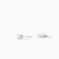 Histoire d'Or Boucles D'oreilles Puces Or Blanc Victoria Diamants Clearance