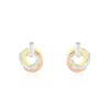 Histoire d'Or Boucles D'oreilles Puces Or Tricolore Vanadissa Diamants Hot