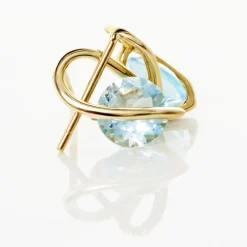 Histoire d'Or Boucles D'oreilles Puces Or Jaune Berecyntia Topaze Best