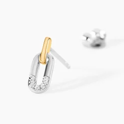 Histoire d'Or Boucles D'Oreilles Puces Or Jaune Oxyde De Zirconium Clearance