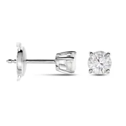 Histoire d'Or Boucles D'oreilles Puces Or Blanc Victoria Diamant Clearance
