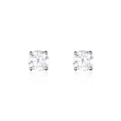 Histoire d'Or Boucles D'oreilles Puces Or Blanc Victoria Diamants Online