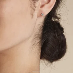 Histoire d'Or Boucles D'oreilles Puces Or Blanc Victoria Diamants Online