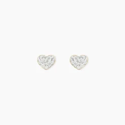 Histoire d'Or Boucles D'oreilles Puces Or Jaune Ianuaria Cristal Discount