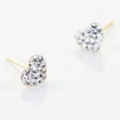 Histoire d'Or Boucles D'oreilles Puces Or Jaune Ianuaria Cristal Discount