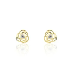 Histoire d'Or Boucles D'oreilles Puces Or Jaune Afua Diamants Discount
