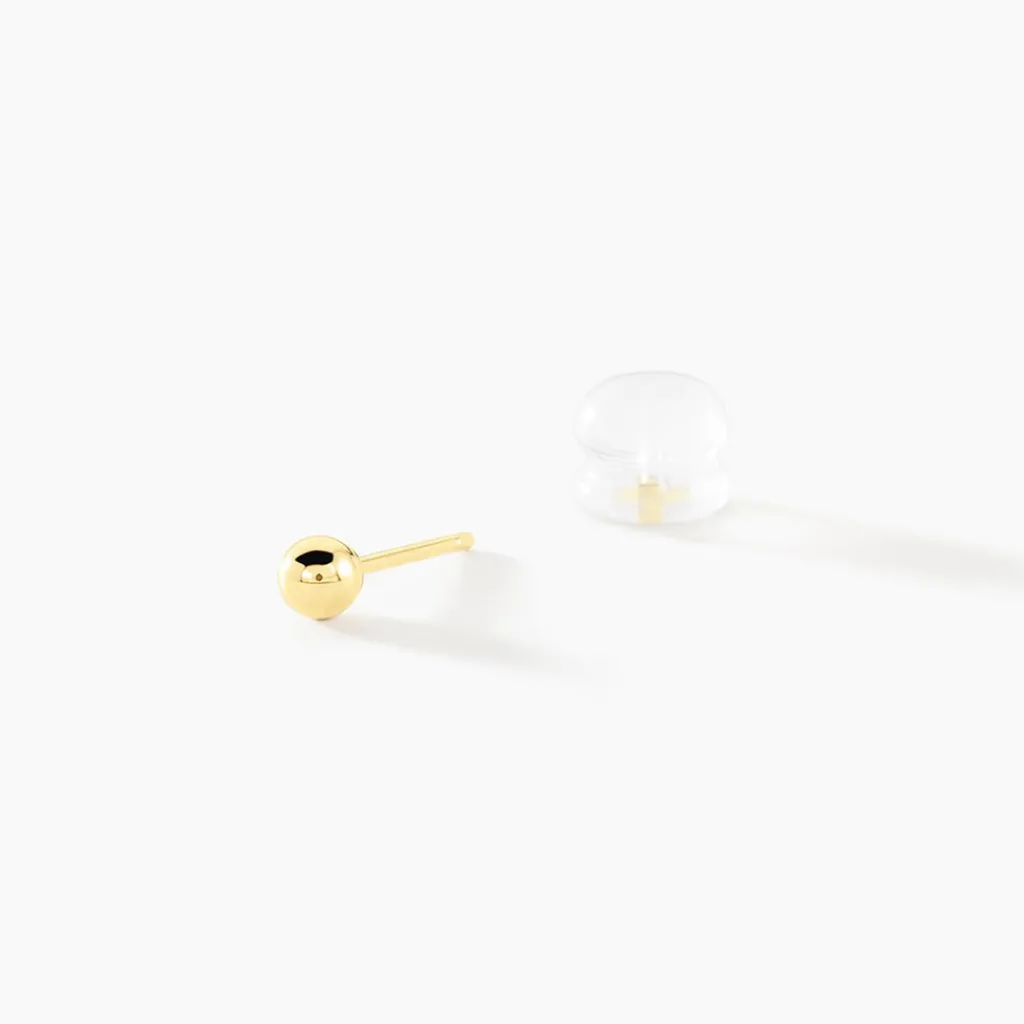 Histoire d'Or Boucles D'oreilles Puces Fidelia or jaune