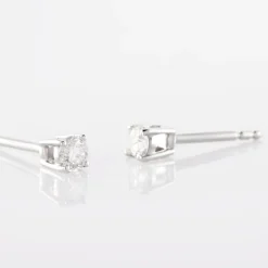 Histoire d'Or Boucles D'oreilles Puces Or Blanc Victoria Diamants Outlet
