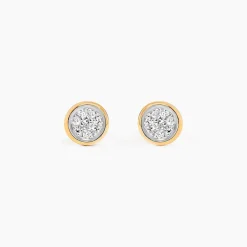 Histoire d'Or Boucles D'oreilles Puces s or jaune diamant Online