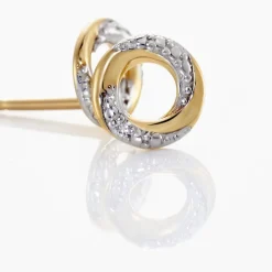 Histoire d'Or Boucles D'oreilles Puces Or Jaune Pamila Diamants Online
