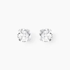 Histoire d'Or Boucles D'oreilles Puces Philia Argent Blanc Oxyde De Zirconium Outlet