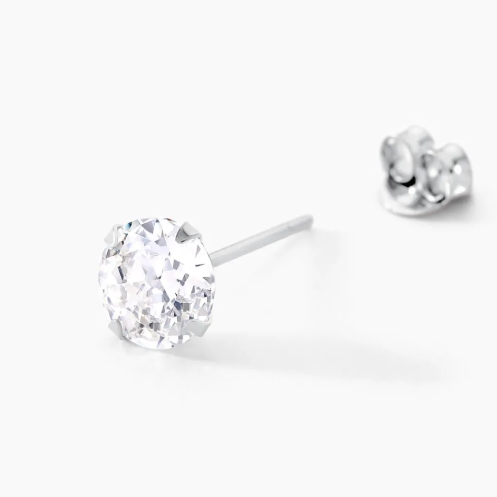 Histoire d'Or Boucles D'oreilles Puces Philia Argent Blanc Oxyde De Zirconium Outlet