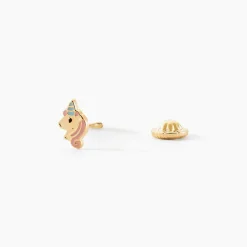 Histoire d'Or Boucles D'oreilles Puces Pegasus Or Jaune Clearance