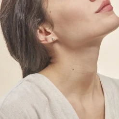 Histoire d'Or Boucles D'oreilles Puces Purete Or Jaune Diamant Discount