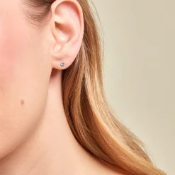 Histoire d'Or Boucles D'oreilles Puces Pepita Or Jaune Oxyde De Zirconium or jaune oxyde azur Outlet