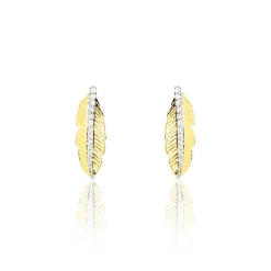 Histoire d'Or Boucles D'oreilles Puces Paola Or Jaune Diamant