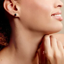 Histoire d'Or Boucles D'oreilles Puces Prudencia Or Blanc Saphir or blanc saphir bleus New