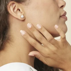 Histoire d'Or Boucles D'oreilles Puces Perta Argent Blanc Oxyde De Zirconium Discount