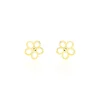 Histoire d'Or Boucles D'oreilles Puces Philine Fleur Or Jaune Sale