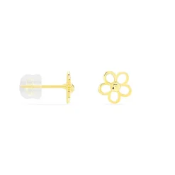 Histoire d'Or Boucles D'oreilles Puces Philine Fleur Or Jaune Sale
