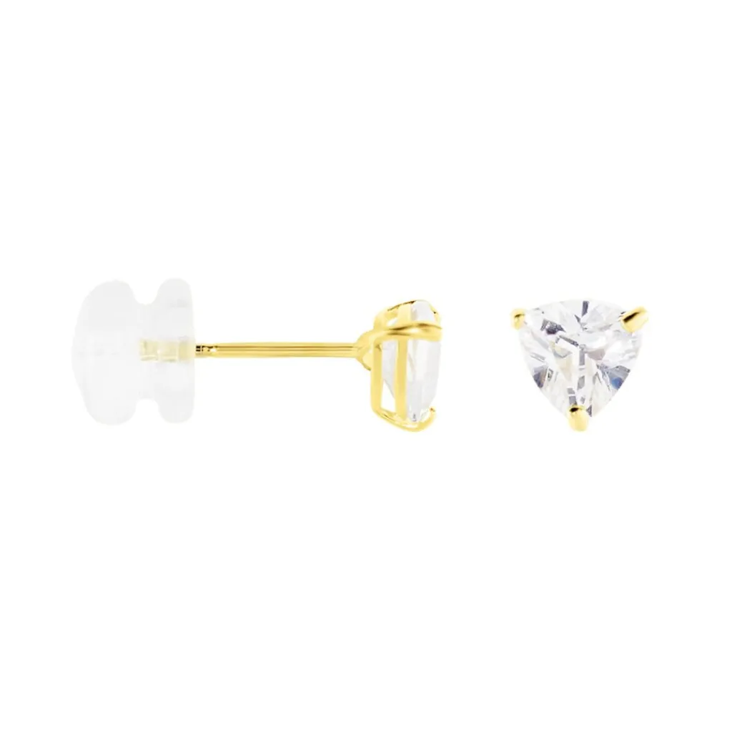 Histoire d'Or Boucles D'oreilles Puces Poinsettia Or Jaune Oxyde New