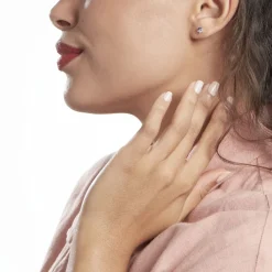 Histoire d'Or Boucles D'oreilles Puces Pavel Argent Blanc Oxyde De Zirconium argent blanc oxyde bleu Outlet