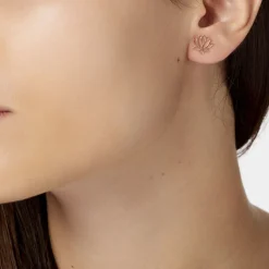 Histoire d'Or Boucles D'oreilles Puces Rosita Argent Rose Clearance