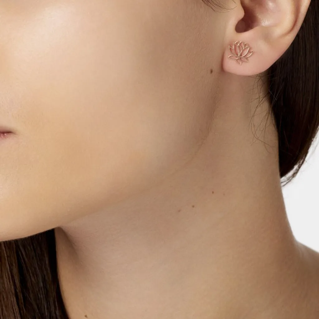 Histoire d'Or Boucles D'oreilles Puces Rosita Argent Rose Clearance