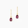 Histoire d'Or Boucles D'oreilles Puces Rhodolite Kayline Or Jaune Rhodolite Outlet