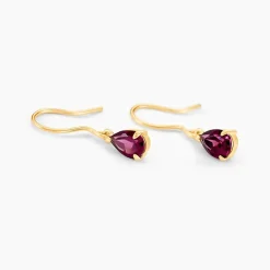 Histoire d'Or Boucles D'oreilles Puces Rhodolite Kayline Or Jaune Rhodolite Outlet