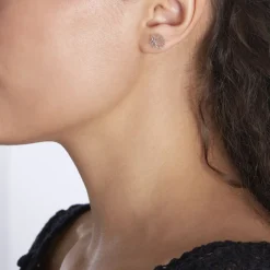 Histoire d'Or Boucles D'oreilles Puces Rosita Argent Blanc Discount