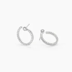 Histoire d'Or Boucles D'oreilles Puces Raffaela Argent Blanc Oxyde De Zirconium Best