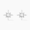 Histoire d'Or Boucles D'oreilles Puces Rhoda Argent Blanc Perle De Culture Oxyde