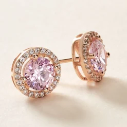 Histoire d'Or Boucles D'oreilles Puces Rio Argent Rose Oxyde argent rose oxyde rose Hot