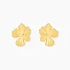 Histoire d'Or Boucles D'oreilles Puces Rahima Acier Jaune Outlet