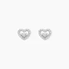 Histoire d'Or Boucles D'oreilles Puces Rizlene Argent Blanc Oxyde De Zirconium Outlet
