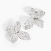 Histoire d'Or Boucles D'oreilles Puces Radiant Bloom Argent Blanc Oxyde Sale