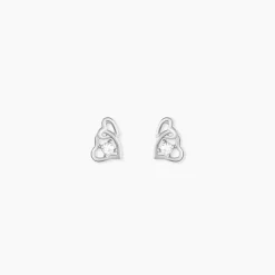 Histoire d'Or Boucles D'oreilles Puces Roma Argent Blanc Oxyde De Zirconium Hot