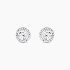 Histoire d'Or Boucles D'oreilles Puces Stelila Or Blanc Oxyde De Zirconium Hot